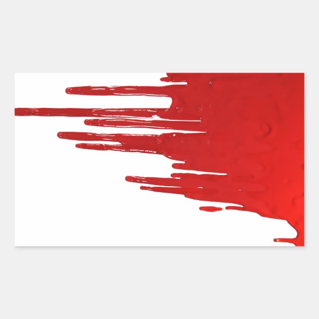Bloody Rechteckiger Aufkleber (Vorderseite)