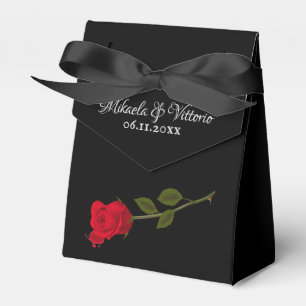 Bloody Rose Elegante Black Gothic Wedding Geschenkschachtel