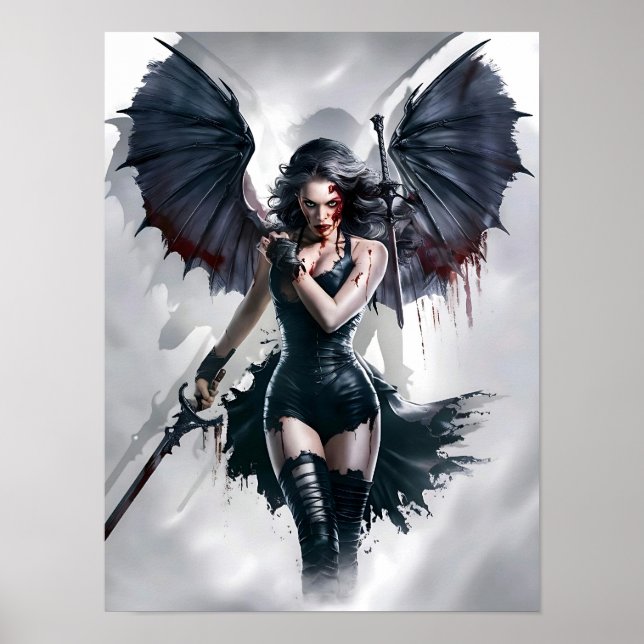 Bloody Sexy Vampire Warrior Poster Art (Vorne)