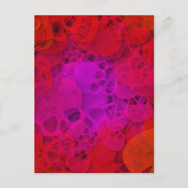 Bloody Skulls Postkarte (Vorderseite)