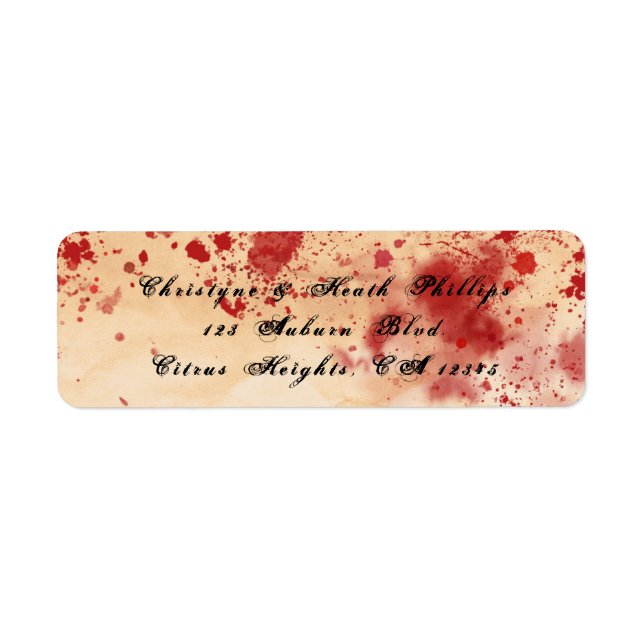 Bloody Vintag Paper Halloween Gothic Wedding (Vorne)