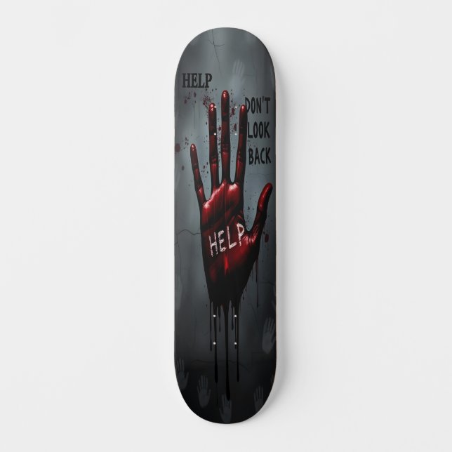 Bloody Warning Edition 2 Skateboard (Vorderseite)