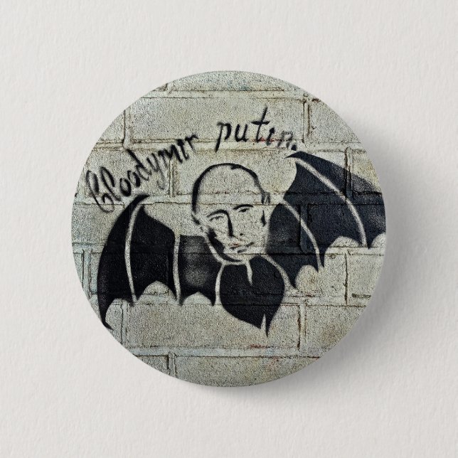 Bloodymir Putin Knopf Button (Vorderseite)
