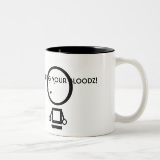 BLOODZ! ZWEIFARBIGE TASSE