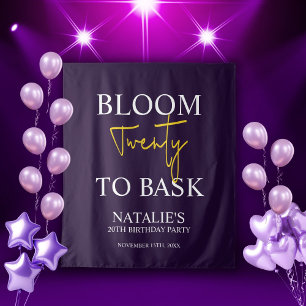 Bloom 20 zu bitten Ich Violet Erwachsenen Geburtst Wandteppich