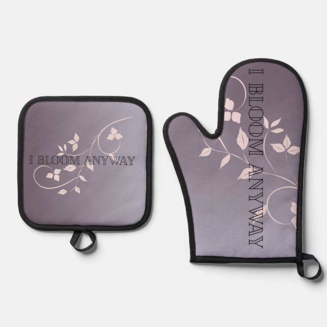 Bloom-Anayway-Mitt Ofenhandschuh & Topflappen-Set (Vorderseite)