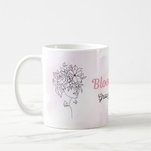 Bloom and Breathe Blumen-Tasse Kaffeetasse (Links)