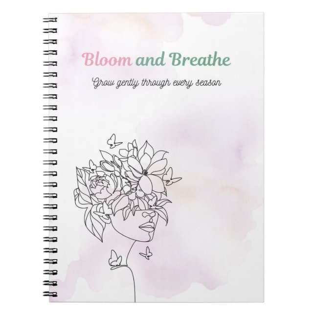 Bloom and Breathe Journal Notizblock (Vorderseite)