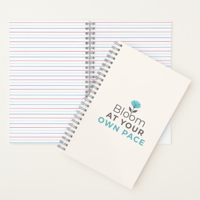 Bloom at Your Own Pace Minimal Notebook Notizbuch (Innen)