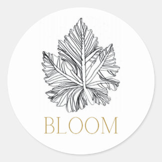 BLOOM-Aufkleber Runder Aufkleber