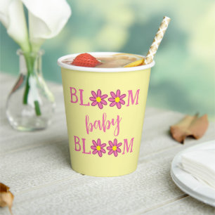Bloom Baby Blom Babydusche Papiertüten Pappbecher