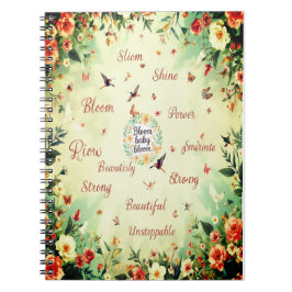 Bloom Baby Bloom - Floral Notebook Notizblock