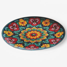 💀 🎉 Bloom Before Doom Día de los Muertos Pappteller