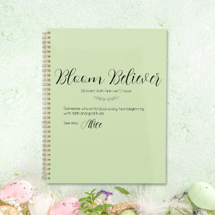 Bloom Believer Lime Cream Personalisierter Planer