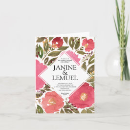 Bloom Blume Hochzeitseinladung Einladung