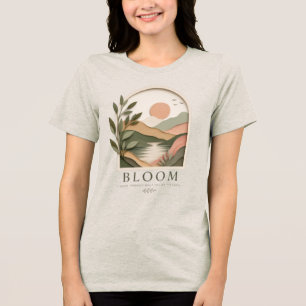 Bloom Boho Natur Landschaft   Wachse Durch Was Du Tri-Blend Shirt