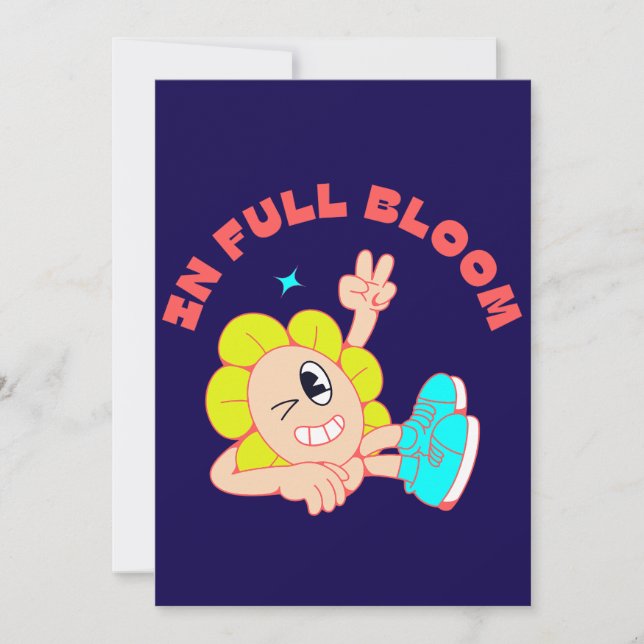 Bloom & Bounce Einladung (Vorderseite)