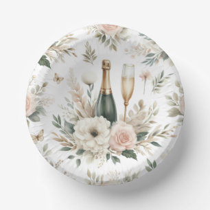 Bloom & Bubbles Papier-Schalen Pappteller