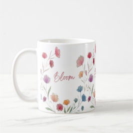 Bloom Floral Soft Pastel Botanical Inspirational  Kaffeetasse