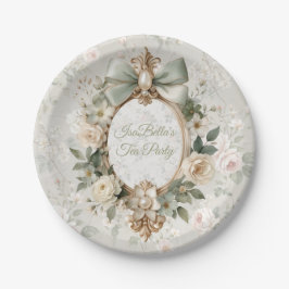 Bloom Floral Tea Party Papierplatten Pappteller