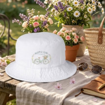 Bloom & Glow Vintage Floral Fahrrad bestickte Ha
