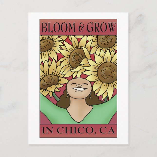 Bloom & Grow in Chico, CA Postkarte (Vorderseite)