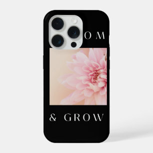 Bloom & Grow Soft Pink Floral Ästhetik iPhone 15  Pro Hülle