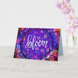 Bloom Hübsche Lila EINWORFPLATTE Karte