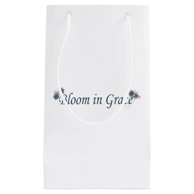 Bloom in Grace  Kleine Geschenktüte (Vorderseite)