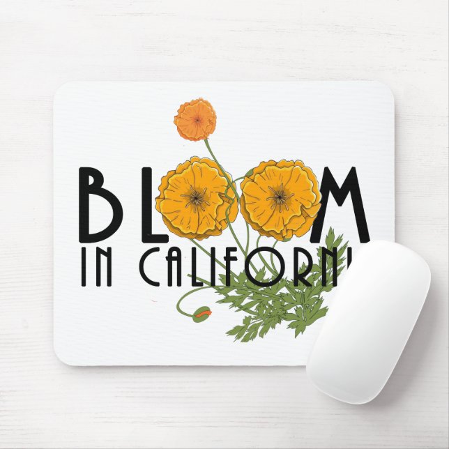 BLOOM IN Kalifornien Mousepad (Mit Mouse)