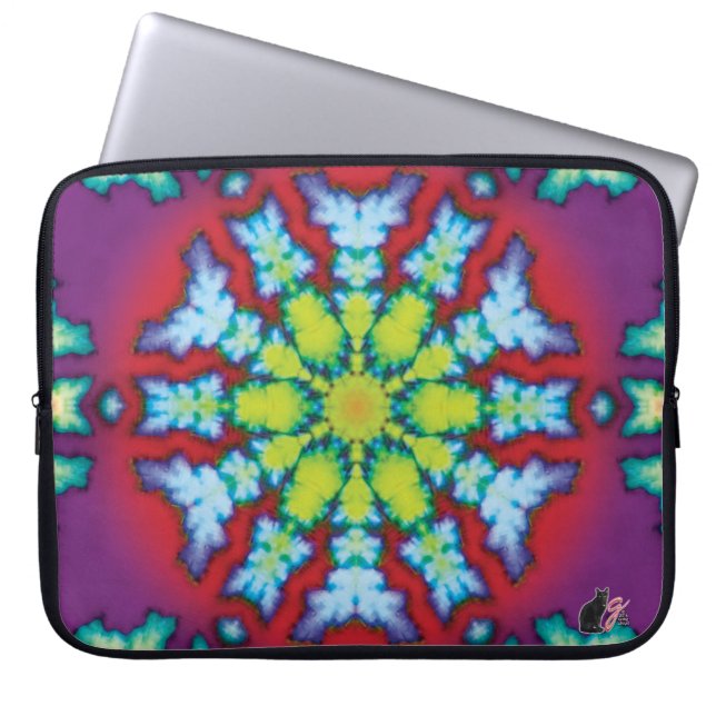Bloom Kaleidoscope Laptop Sleeve (Vorderseite)