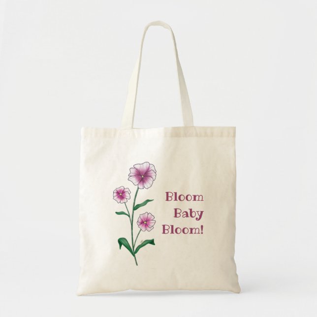 Bloom Leinwand Tote Bag Tragetasche (Vorne)