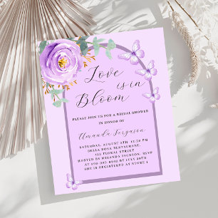 Bloom lila Schmetterling Bridal Dusche Einladung