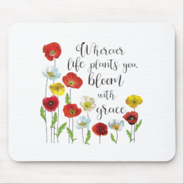 Bloom mit grace-Poppy-Blume Mousepad