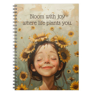 Bloom mit Joy Notizblock