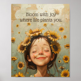 Bloom mit Joy Poster