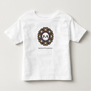 Bloom mit Mandala Blume Design Kleinkind T-shirt