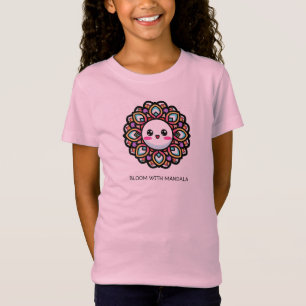 Bloom mit Mandala Blume Design T-Shirt