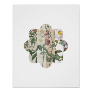 Bloom-Mosaik - Rosen-Collage-Blumenposter Poster