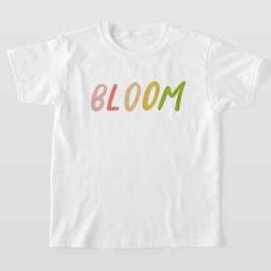 Bloom Niedliche Farbige Einfache Kinder T-Shirt