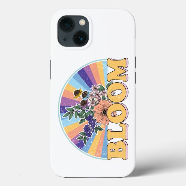 Bloom Retro Floral Case-Mate iPhone Hülle (Rückseite)
