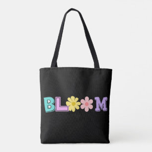 Bloom Retro Pastell Blumen Canvas-Tasche