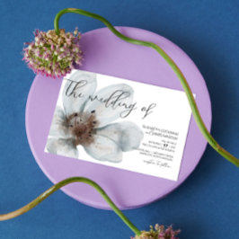 Bloom ・ Romantische Moderne Blüte ・ Elegantes Scri Einladung