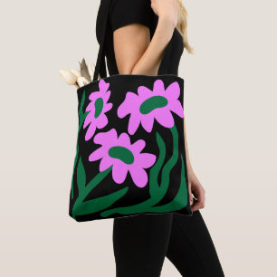 Bloom Trio – Modernes minimalistisches Blumen-Tote