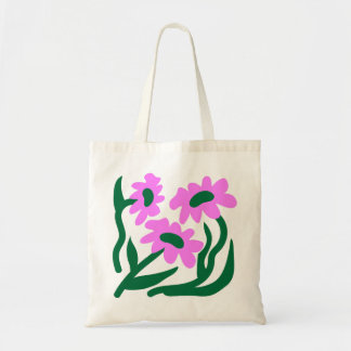 Bloom Trio – Modernes minimalistisches Blumen-Tote Tragetasche