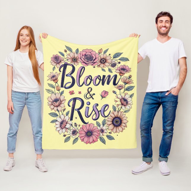 Bloom und Rise Fleecedecke (Beispiel)