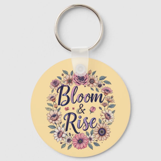 Bloom und Rise Schlüsselanhänger (Vorderseite)