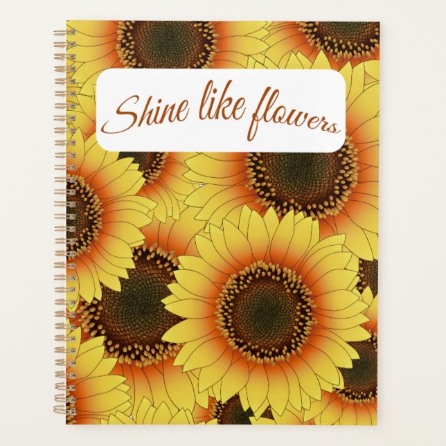 🌸 Bloom und Shine Planner 🌸 Planer (Vorderseite)