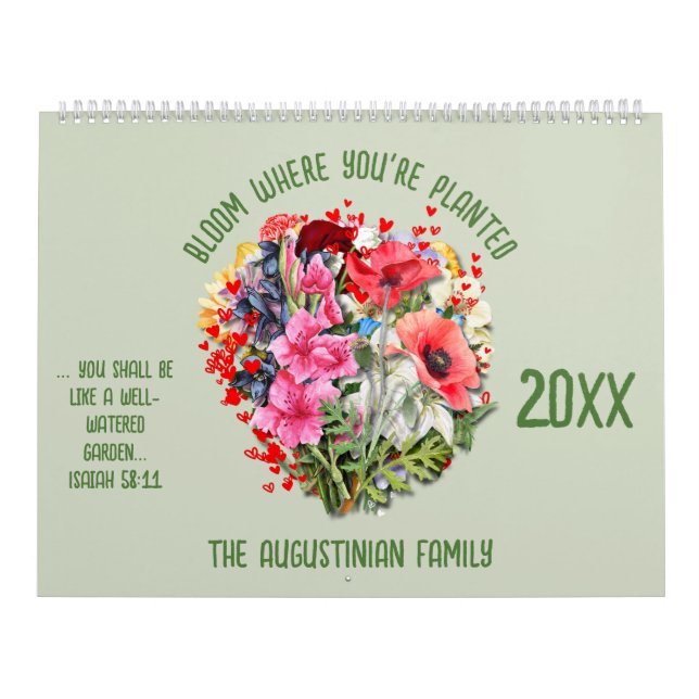 BLOOM WHERE PLANTED 2026 Christian Birth Month  Kalender (Titelbild)
