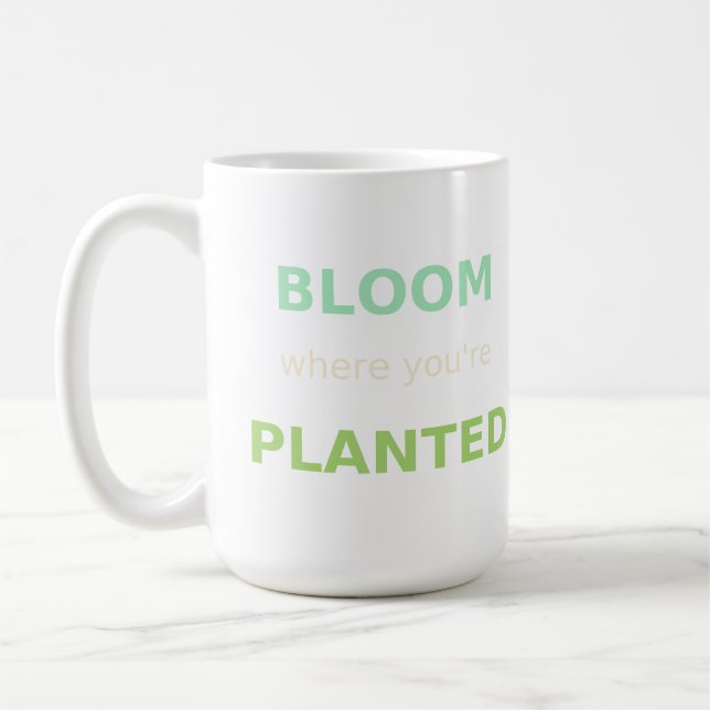Bloom where you are Planted Hoodie & Tasse - Inspi (Links)